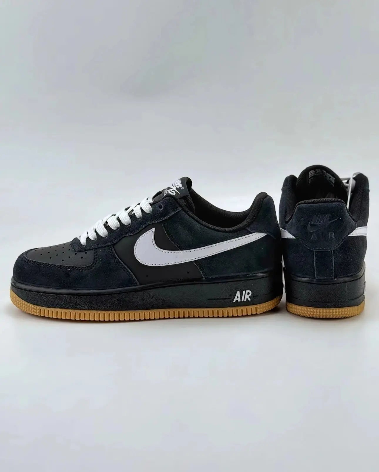 Nike Air Force No.1 Board Shoes Comfortable Versatile Anti Slip Durable Low Cut Men's Black - Chicchar Fashion