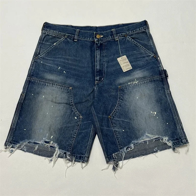 RetroSaint Unisex Denim Shorts