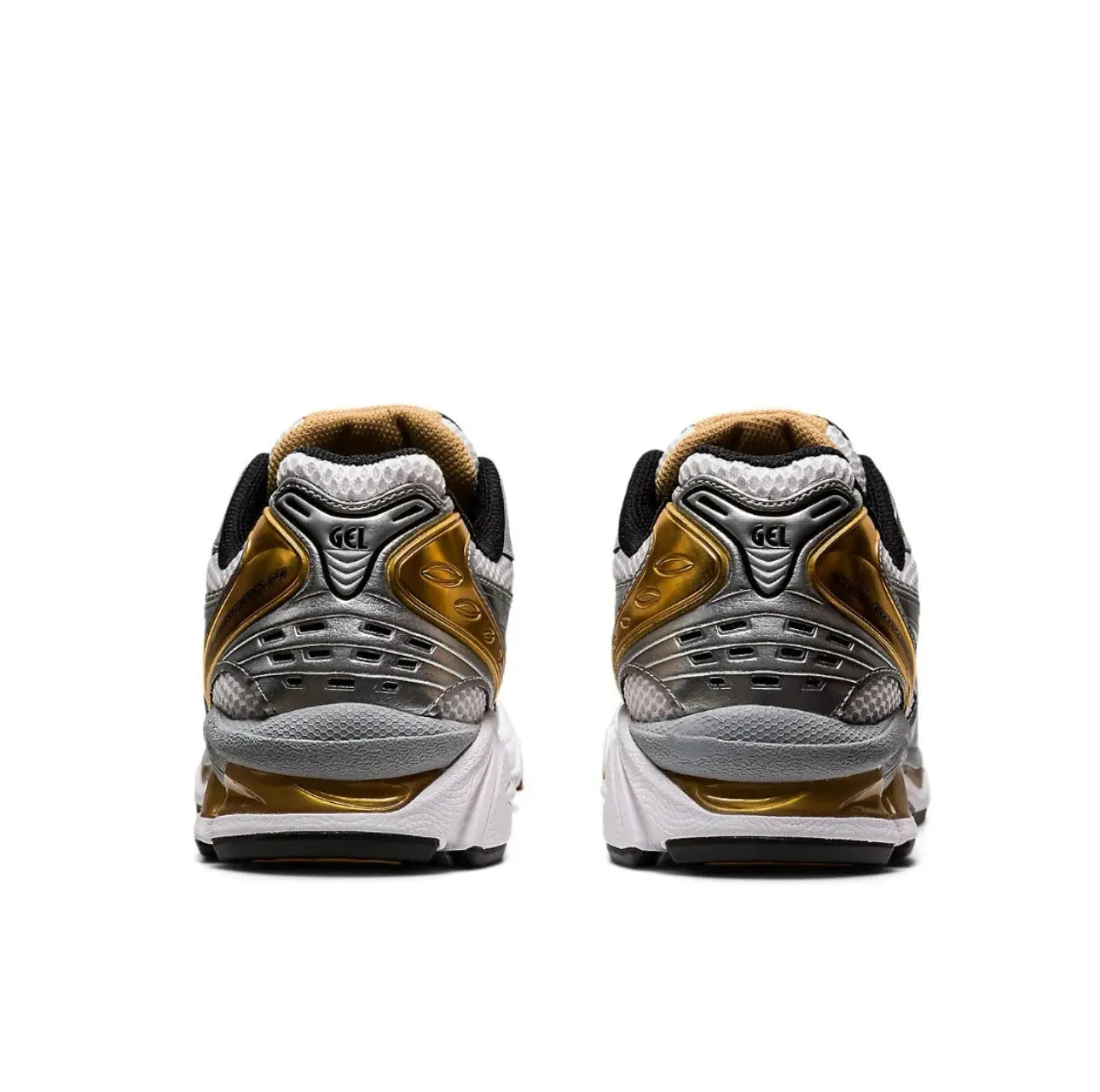 Asics Trendy Cushioned Comfortable Versatile Low Cut Casual Running Shoes for Both Men and Women in Gold Silver and Black - Chicchar Fashion