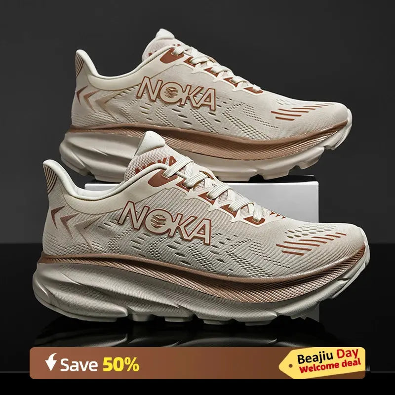 Marathon Carbon Plate Air Cushion Men Sports Running Shoes Breathable Lightweight Women's Comfortable Athletic Nonskid Sneakers - Chicchar Fashion