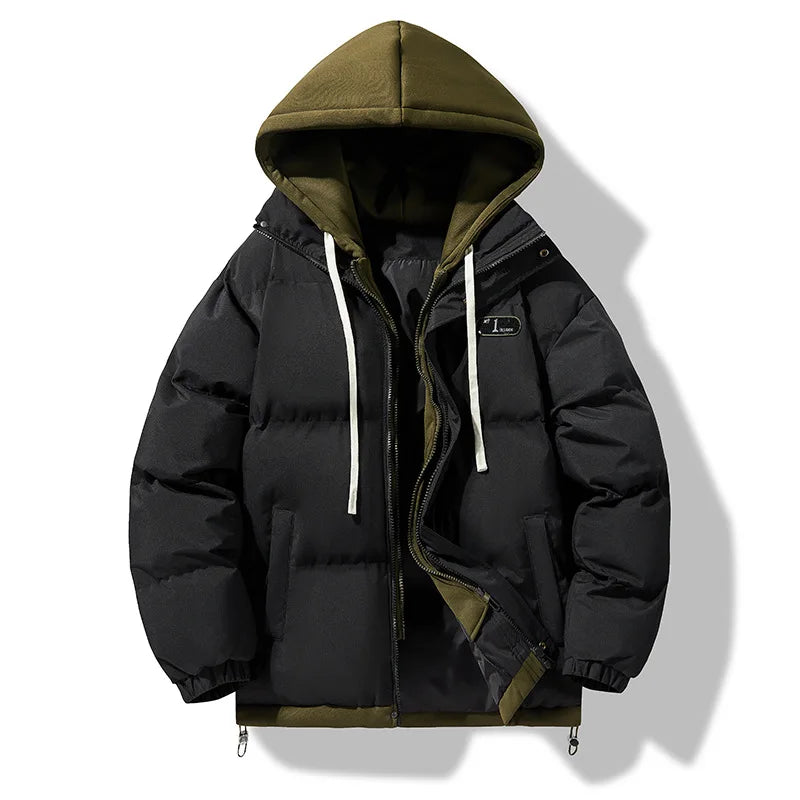 Men's Hooded Thick Cotton Coat