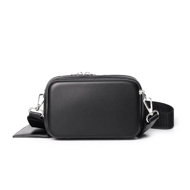 Fashion Box Shape Men Crossbody Bags Luxury Brand Design Crossbody Shoulder Bag Men Trendy 2 in 1 Small Square Bag Male Handbag - Chicchar Fashion