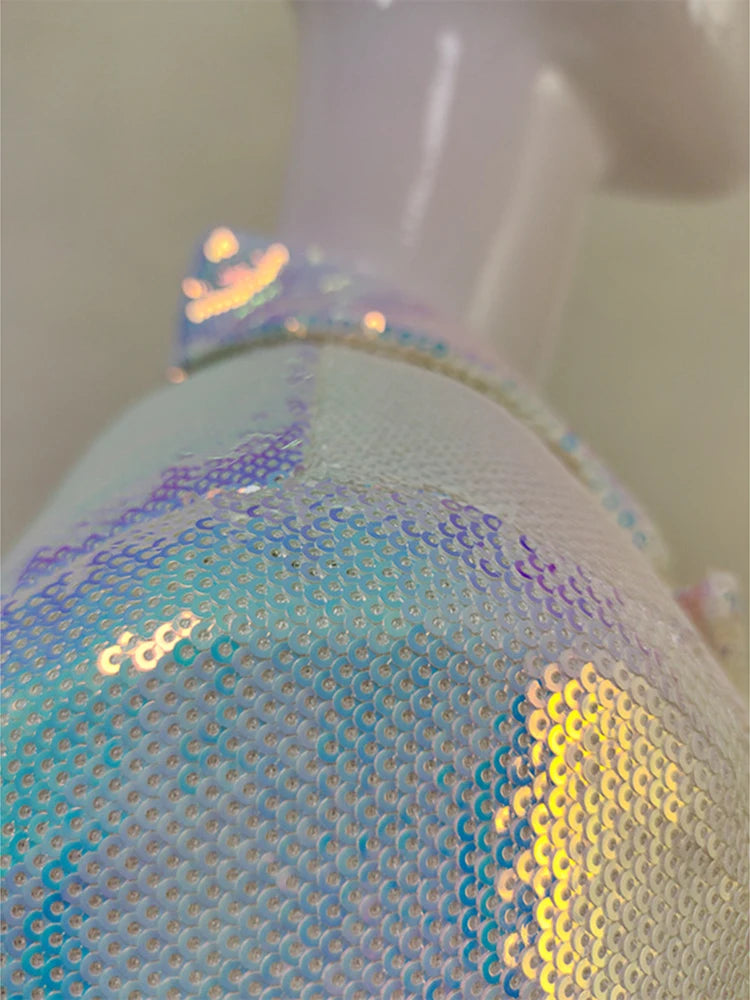 Sequined Blazer & Shorts Set