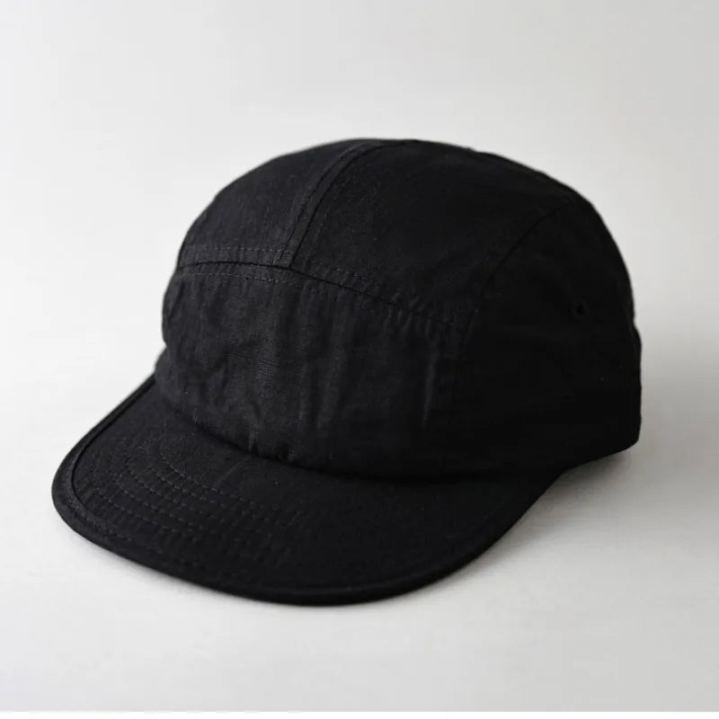 Five-Panel Polyester Flat Cap