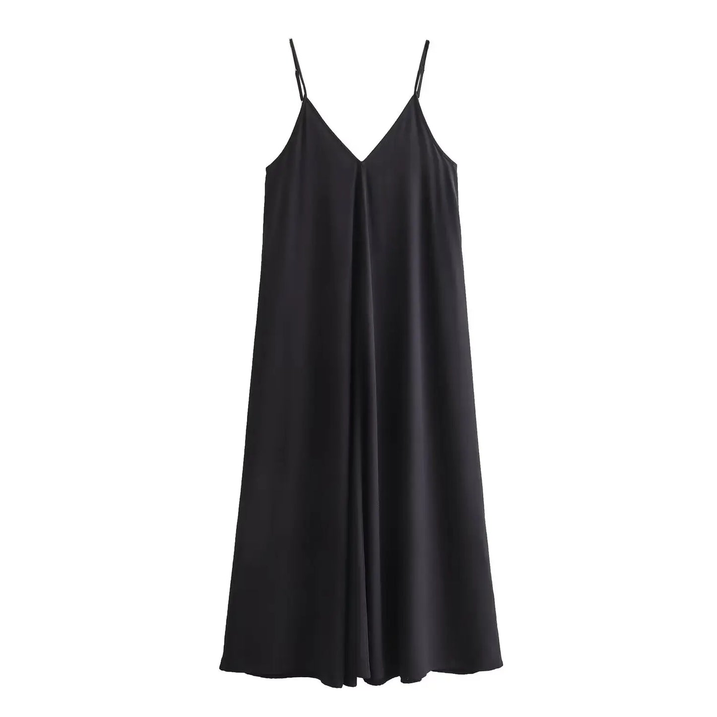 Black Backless Slip Maxi