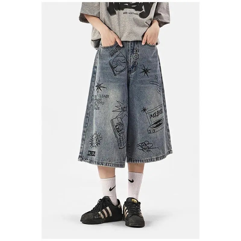 Y2K High-Waist Baggy Shorts