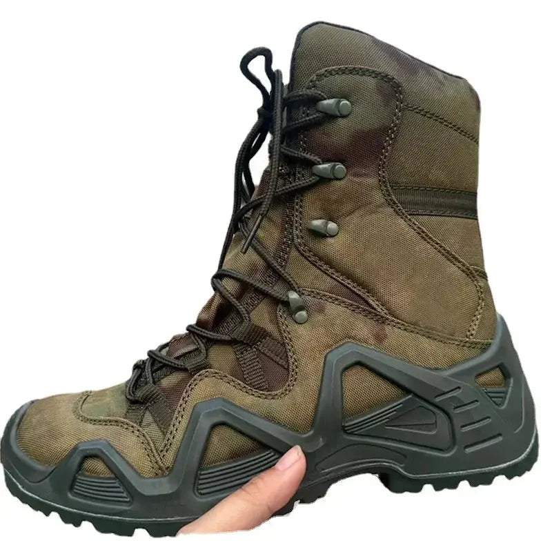 Outdoor Hiking Boots Men's Lace Up Breathable Training Tactical Hiking Desert Boots Plus Size Shoes Botas Militares Masculinas - Chicchar Fashion