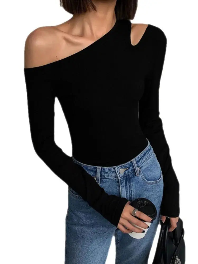 Chic Off-Shoulder Crop Top - Chicchar Fashion