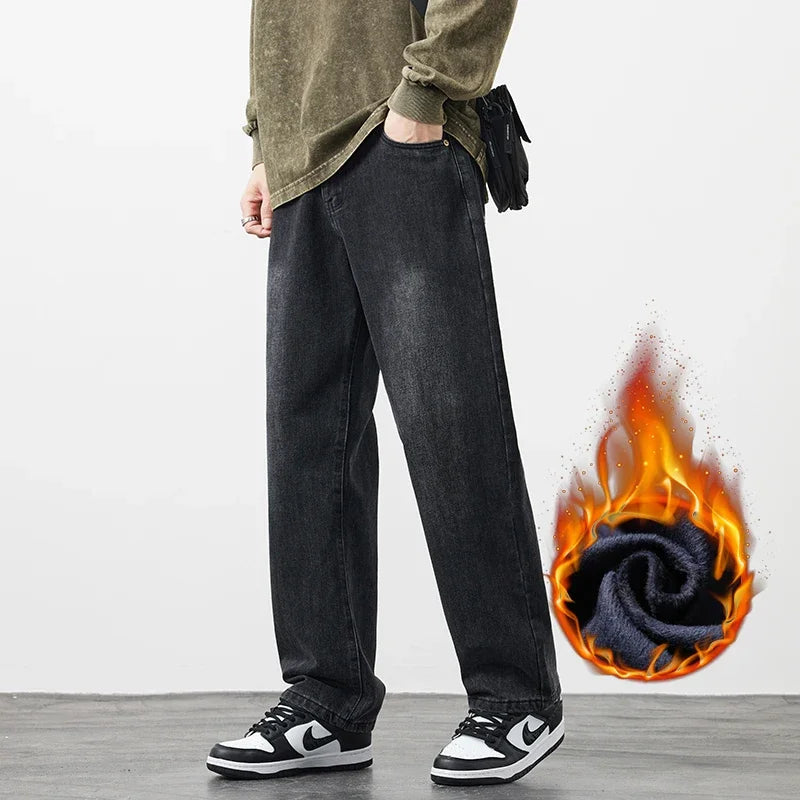Men's Fleece Lined Denim Jeans