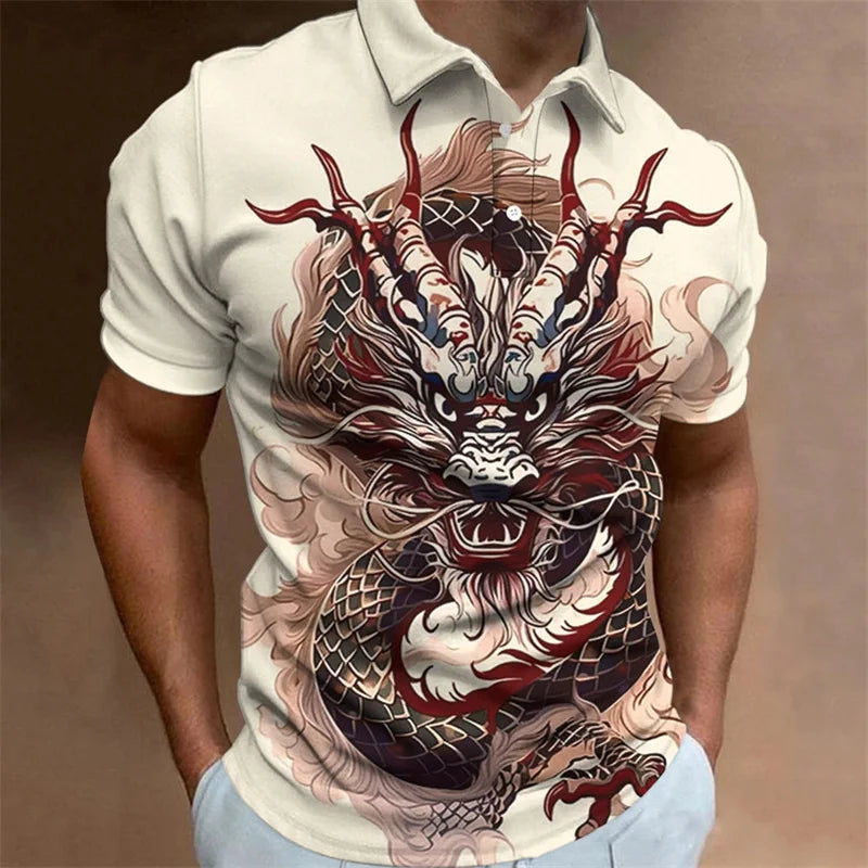 Dragon Polo Shirt Oversized
