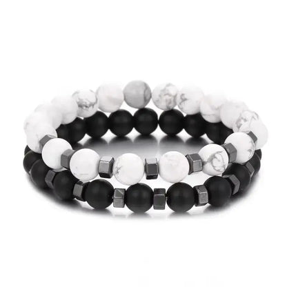 Lava Stone & Tiger Eye Bracelet Set - Chicchar Fashion