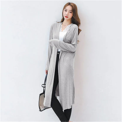 Women Modal Long Cardigan Chicchar Fashion