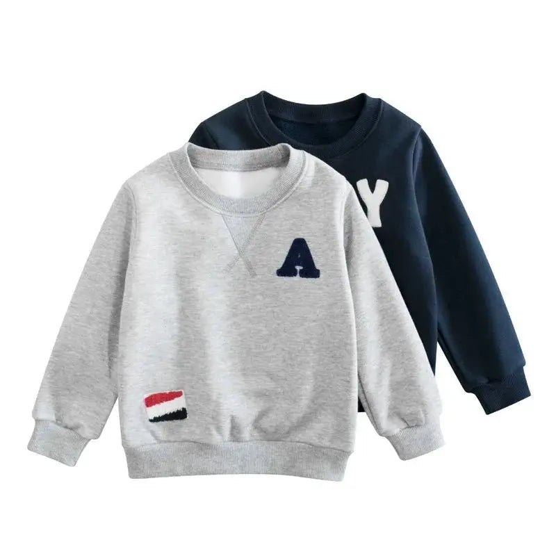 Cozy Kids' Letter Sweatshirt - Chicchar Fashion