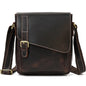 Vintage Cowhide Leather iPad Crossbody Messenger Bag