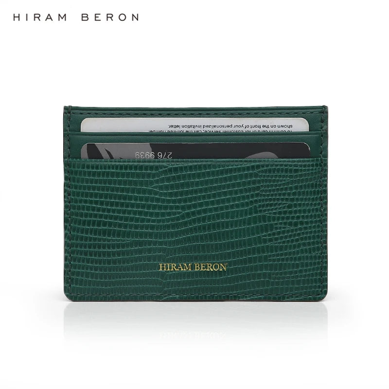 FREE Monogram Premium Luxury Card Wallet Genuine Leather Case Card Holder For Men Dropship - Chicchar Fashion