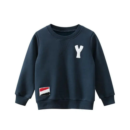 Cozy Kids' Letter Sweatshirt - Chicchar Fashion