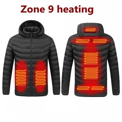 USB Heated Men's Parka