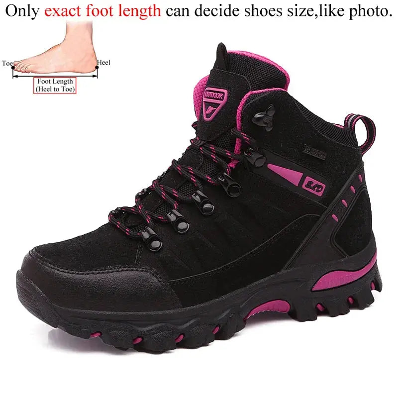 Winter Women Ankle Outdoor Trekking Boots Hiking Shoes Woman Mountain Climbing Treking Sneakers Wandelschoenen Botas Mujer - Chicchar Fashion