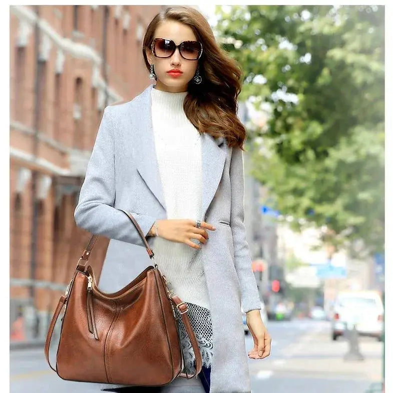 Vintage Leather Hobo Bag - Chicchar Fashion