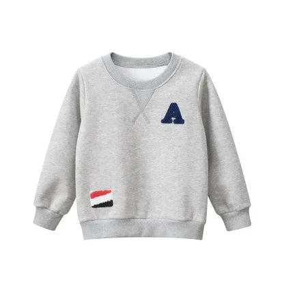 Cozy Kids' Letter Sweatshirt - Chicchar Fashion