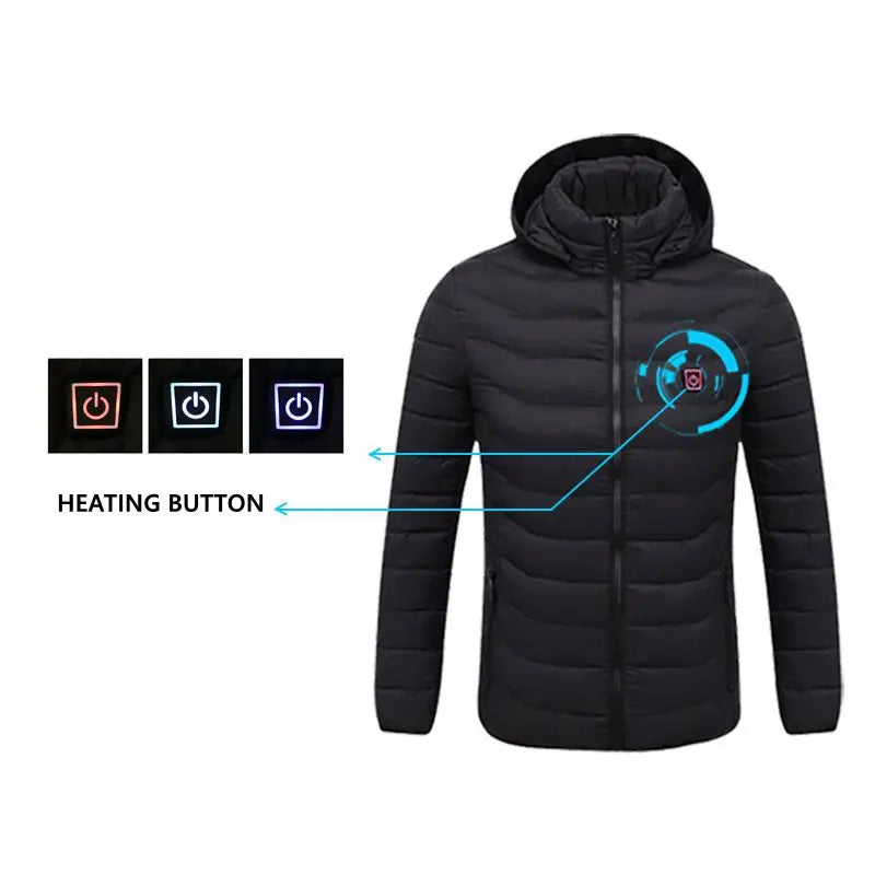 USB Heated Men's Parka