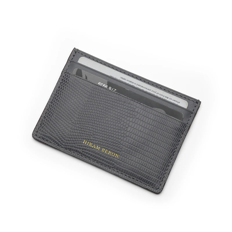 FREE Monogram Premium Luxury Card Wallet Genuine Leather Case Card Holder For Men Dropship - Chicchar Fashion