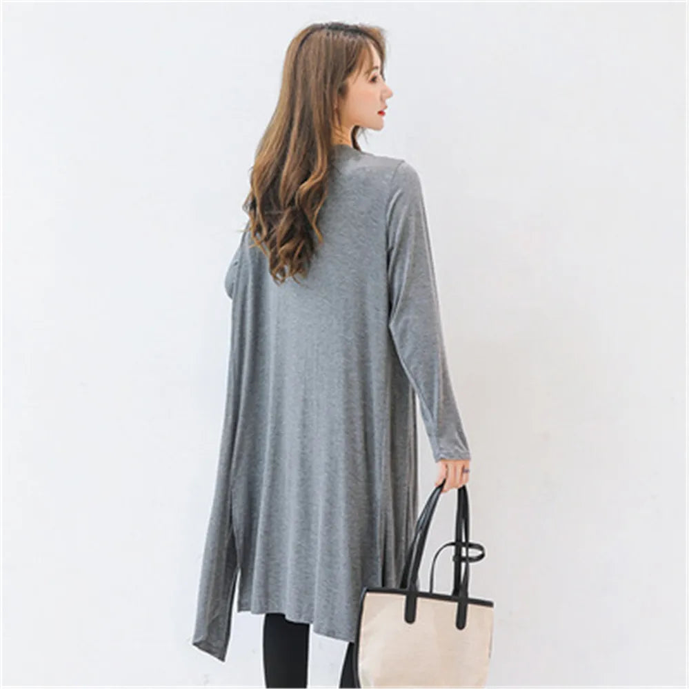 Women Modal Long Cardigan Chicchar Fashion