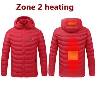 USB Heated Men's Parka