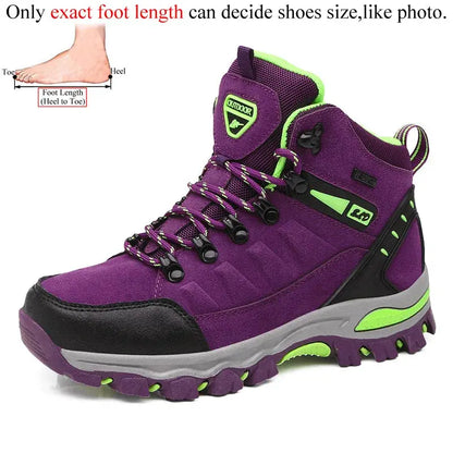 Winter Women Ankle Outdoor Trekking Boots Hiking Shoes Woman Mountain Climbing Treking Sneakers Wandelschoenen Botas Mujer - Chicchar Fashion
