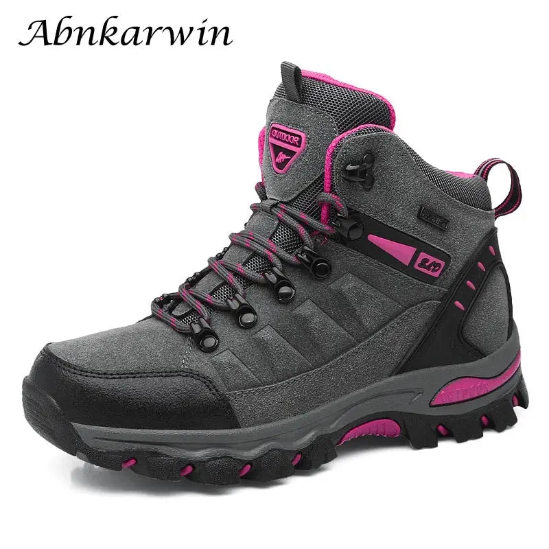 Winter Women Ankle Outdoor Trekking Boots Hiking Shoes Woman Mountain Climbing Treking Sneakers Wandelschoenen Botas Mujer - Chicchar Fashion