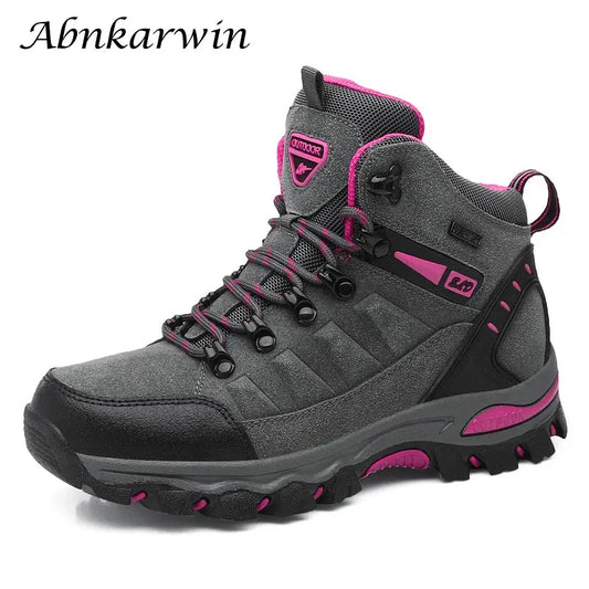 Winter Women Ankle Outdoor Trekking Boots Hiking Shoes Woman Mountain Climbing Treking Sneakers Wandelschoenen Botas Mujer - Chicchar Fashion