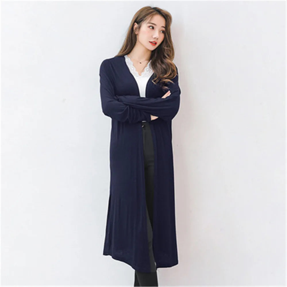 Women Modal Long Cardigan Chicchar Fashion
