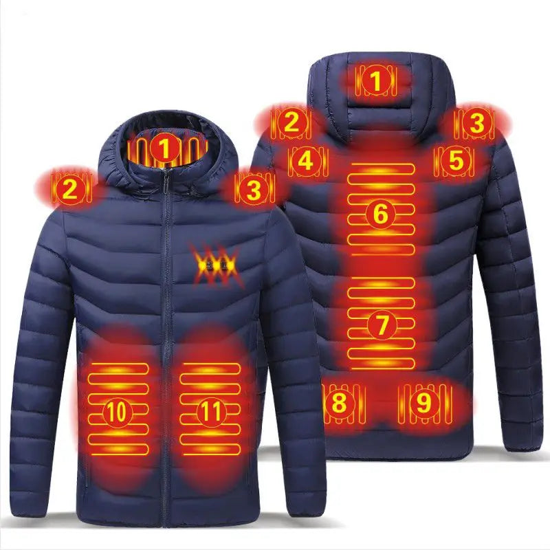 USB Heated Men's Parka