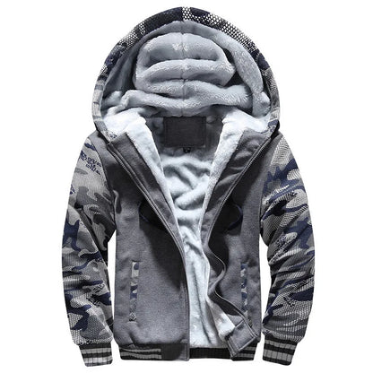 Camouflage Fleece Winter Coat