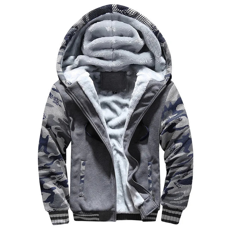 Camouflage Fleece Winter Coat