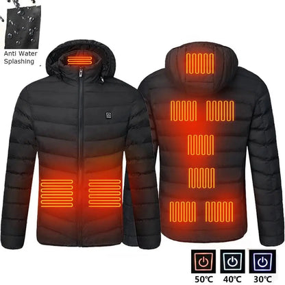 USB Heated Men's Parka