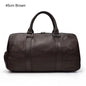 Opulent Voyage: Unisex Leather Travel Duffle Bag