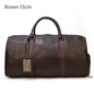 Opulent Voyage: Unisex Leather Travel Duffle Bag