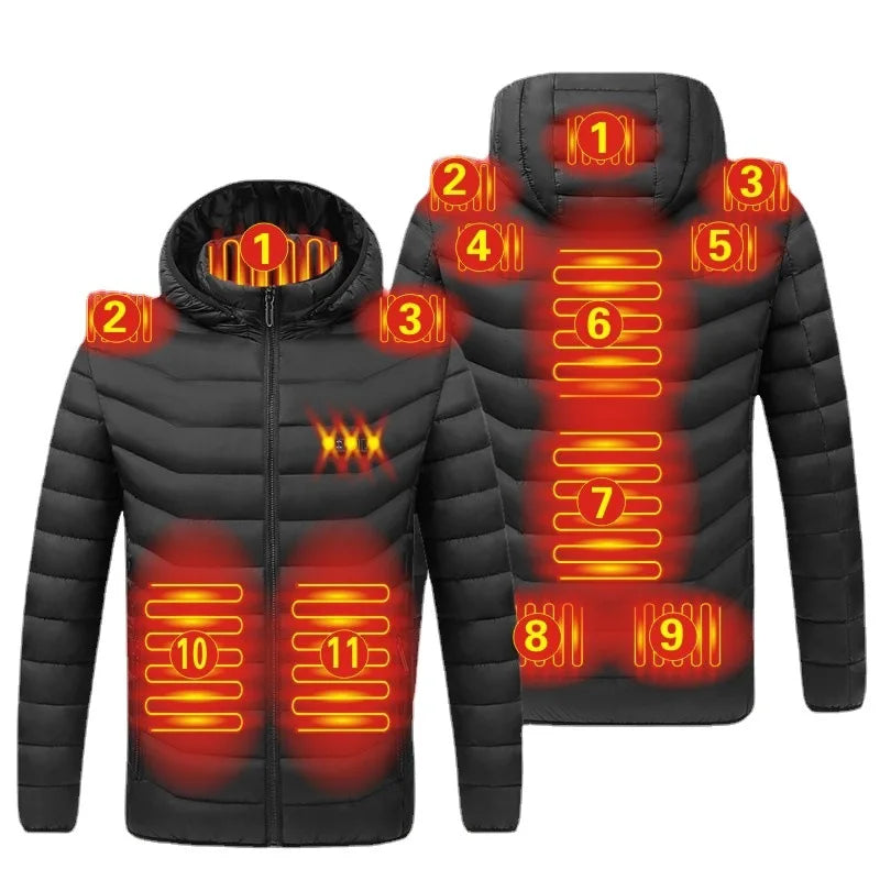USB Heated Men's Parka
