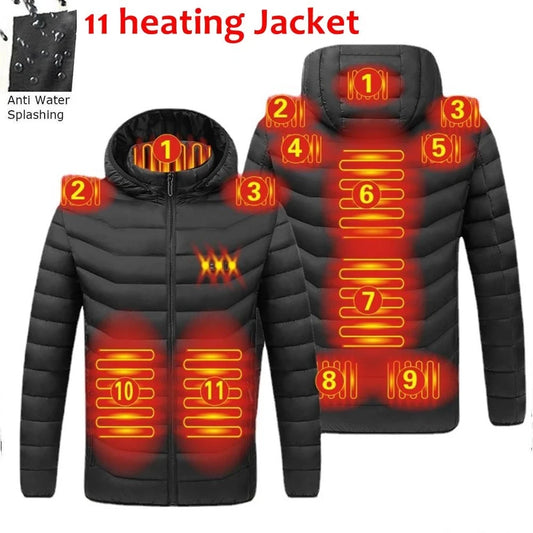 USB Heated Men's Parka