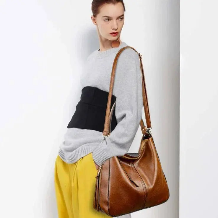 Vintage Leather Hobo Bag - Chicchar Fashion