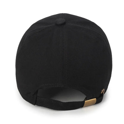 Black Long-Bill Snapback Cap