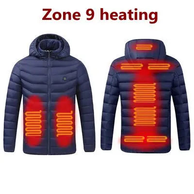 USB Heated Men's Parka