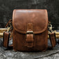 Vintage Cowhide Leather iPad Crossbody Messenger Bag