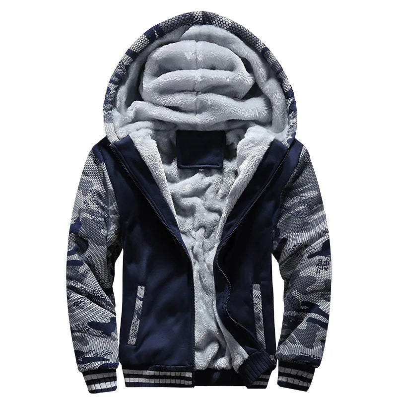 Camouflage Fleece Winter Coat