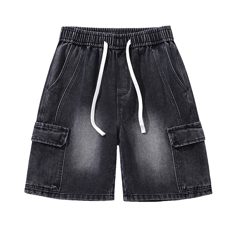 Cotton Quick-Dry Denim Shorts