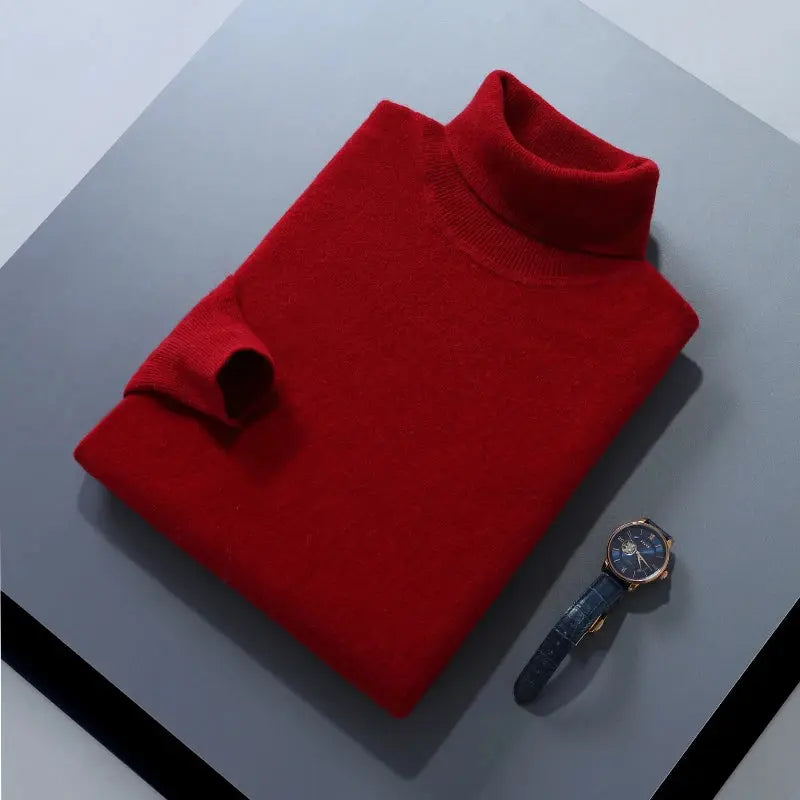Cashmere Sweater Men Pullover Autumn Winter  turtleneck Soft Warm Cashmere Sweater Jumper Knitted Sweaters - Chicchar Fashion