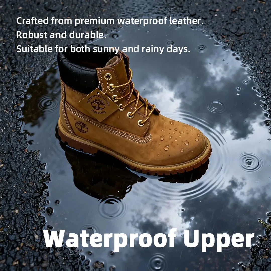 Timberland Women's Indestructible Outdoor Classic Yellow Boots Waterproof and Wear-Resistant High-Top Casual Martin Boots 10361713 - Chicchar Fashion