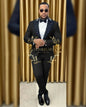Black Beaded Lapel Tuxedo