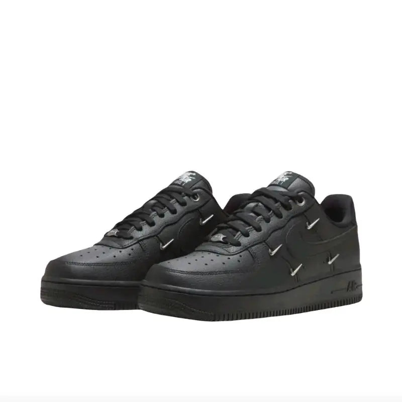 Nike Air Force 1 Men's and Women's Skateboarding Shoes, Lightweight, Retro Style, Air Cushion, Durable, Non Slip Sneakers, Black - Chicchar Fashion
